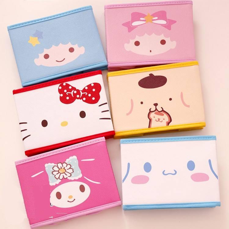 Cartoon Hello Kitty My Melody Cinnamoroll Pudding Folding Storage Box Cartoon Hello Kitty My Melody Cinnamoroll Pudding Folding Storage Box