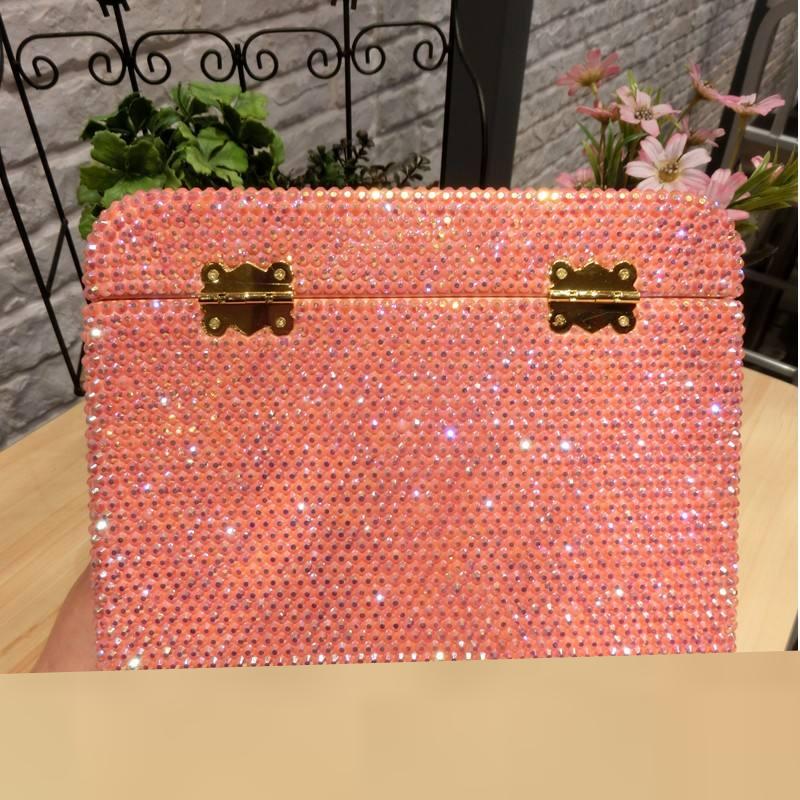 Hello Kitty Cartoon Multi-Layer Multi-Functional Jewelry Lock Box