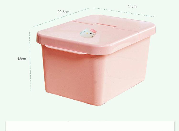 Hello Kitty Cartoon Insect-Proof Moisture-Proof Small Plastic Container With Lids Food