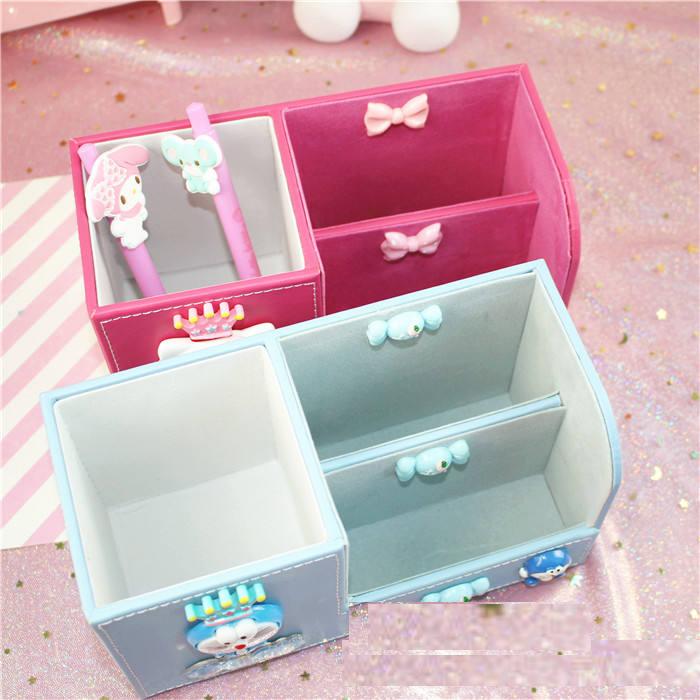 Cartoon Hello Kitty Multifunctional Storage Desktop Pen Container