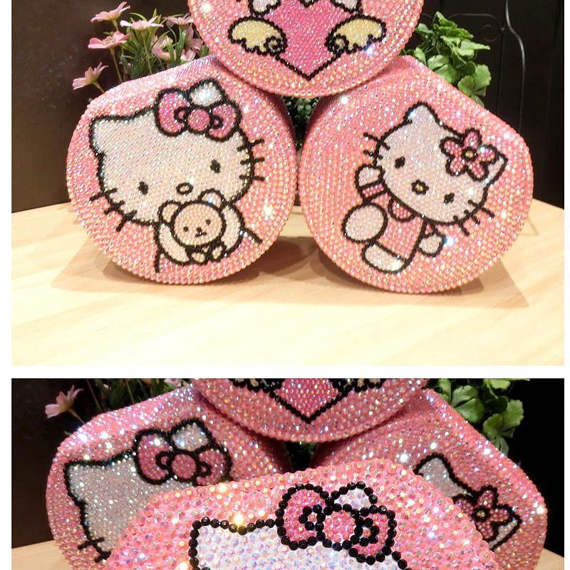 Hello Kitty Cartoon Double Layer Lock Jewelry Storage Box