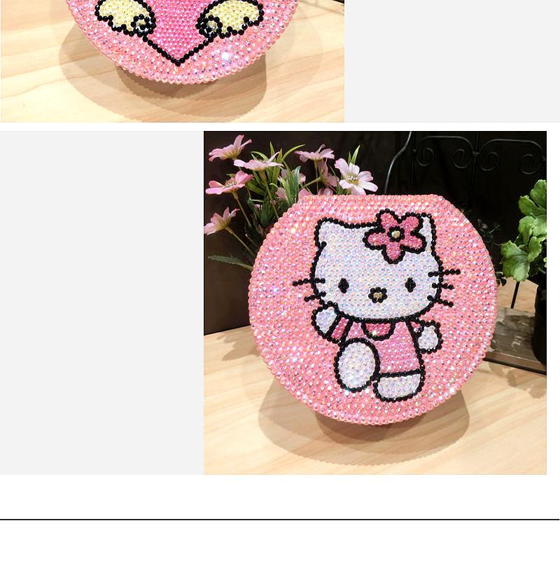 Hello Kitty Cartoon Double Layer Lock Jewelry Storage Box