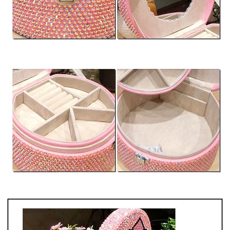 Hello Kitty Cartoon Double Layer Lock Jewelry Storage Box