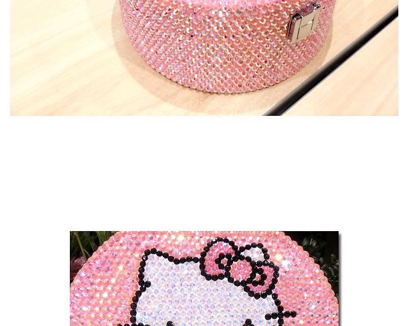 Hello Kitty Cartoon Double Layer Lock Jewelry Storage Box