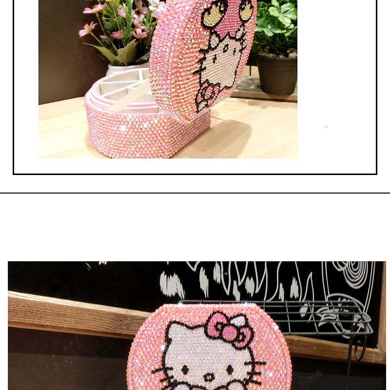 Hello Kitty Cartoon Double Layer Lock Jewelry Storage Box