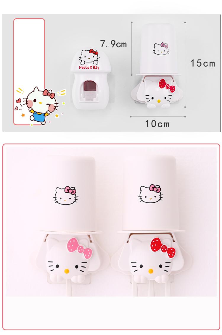 Hello Kitty Cartoon Mouthwash Toothbrush Set