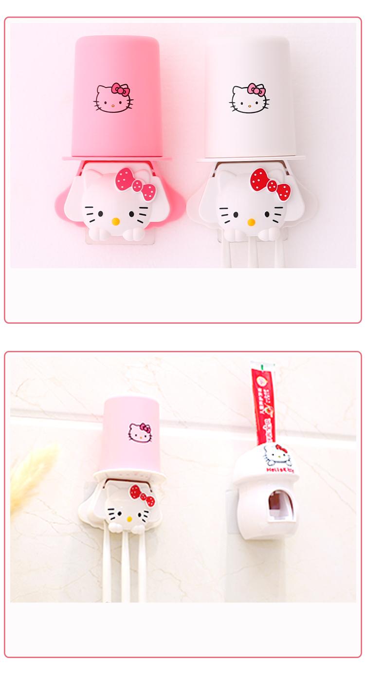 Hello Kitty Cartoon Mouthwash Toothbrush Set
