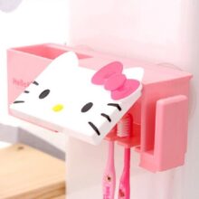 Cartoon Toothbrush Holder, Hello Kitty Stand Tooth Brush Shelf Sucker Multifunction Bathroom Accessories Sets Free Shipping Cartoon Toothbrush Holder, Hello Kitty Stand Tooth Brush Shelf Sucker Multifunction Bathroom Accessories Sets Free Shipping