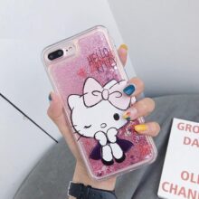 Cartoon Hello Kitty Liquid Glitter Phone Case For iPhone Cartoon Hello Kitty Liquid Glitter Phone Case For iPhone