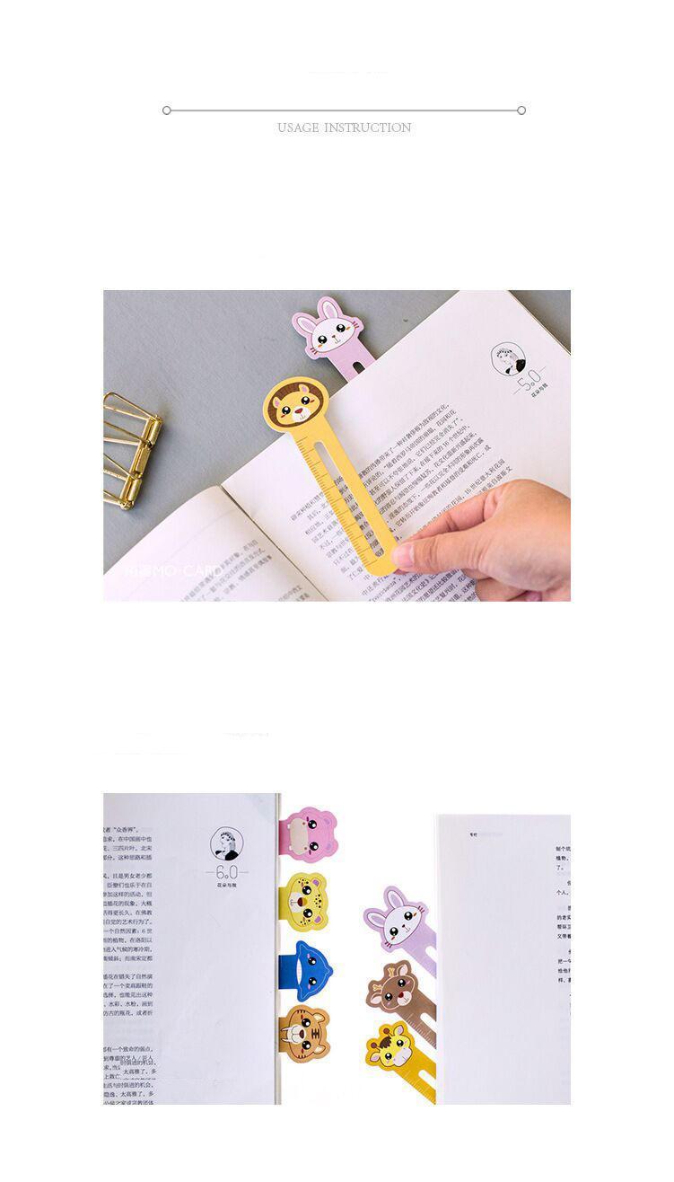 Kawaii Cartoon Mohamm Style Stationery Bookmark Ruler
