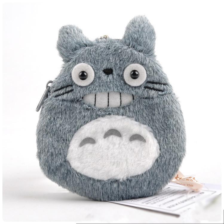 Cartoon Totoro Cat Design Soft Plush Mini Coin Purse