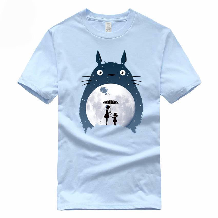 Totoro Cartoon O-Neck Short Sleeve Casual T-Shirt