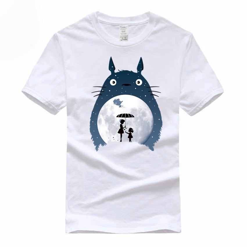Totoro Cartoon O-Neck Short Sleeve Casual T-Shirt