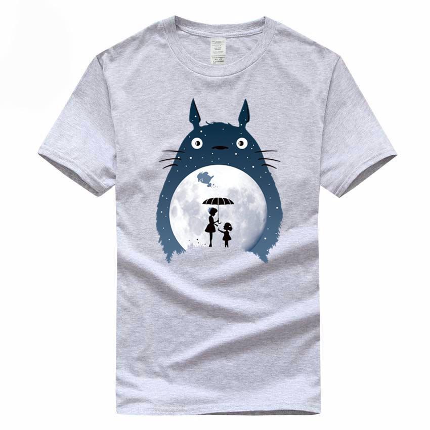 Totoro Cartoon O-Neck Short Sleeve Casual T-Shirt