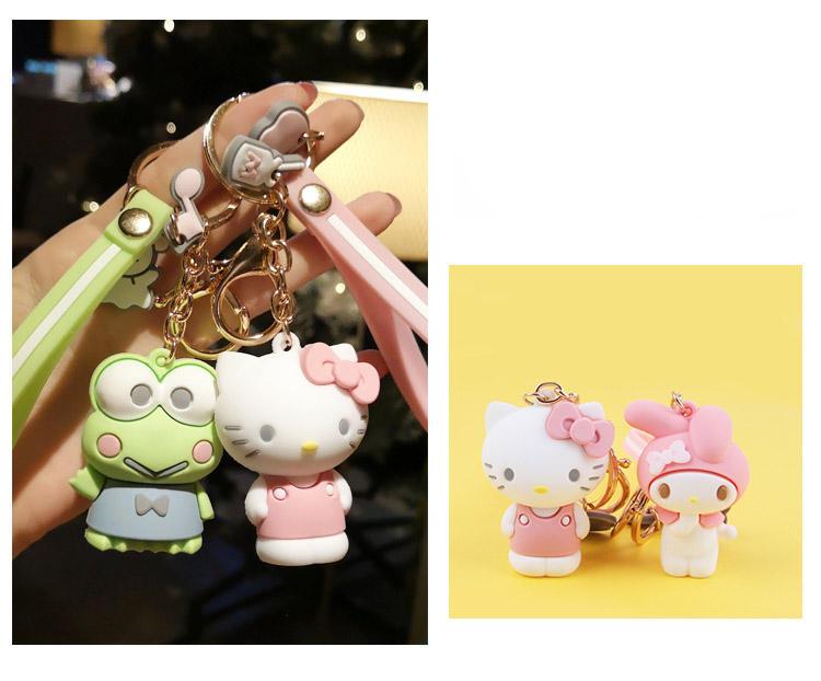 Hello kitty Frog Cat Doll Keychain Pendant key Holder Hello kitty Frog Cat Doll Keychain Pendant key Holder