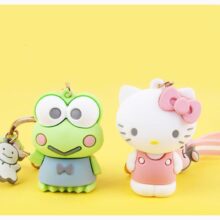 Cute Cartoon Kuromi frog bunny KT keychain hot Silicone annimals doll Keychains for Women Bag charm Pendant car key Rings Gifts Cute Cartoon Kuromi frog bunny KT keychain hot Silicone annimals doll Keychains for Women Bag charm Pendant car key Rings Gifts