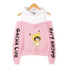 Gacha Life Crop hoodie Sweatshirts Women Pullover Off-shoulder Harajuku Tracksui Gacha Life Crop hoodie Sweatshirts Women Pullover Off-shoulder Harajuku Tracksui