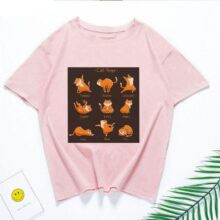 Funny Kawaii Cute Shiba Inu Dog T-shirt Women Gift Print Pink T-shirt Summer Loose Harajuku T Shirt Streetwear Clothes Tops Tees Funny Kawaii Cute Shiba Inu Dog T-shirt Women Gift Print Pink T-shirt Summer Loose Harajuku T Shirt Streetwear Clothes Tops Tees