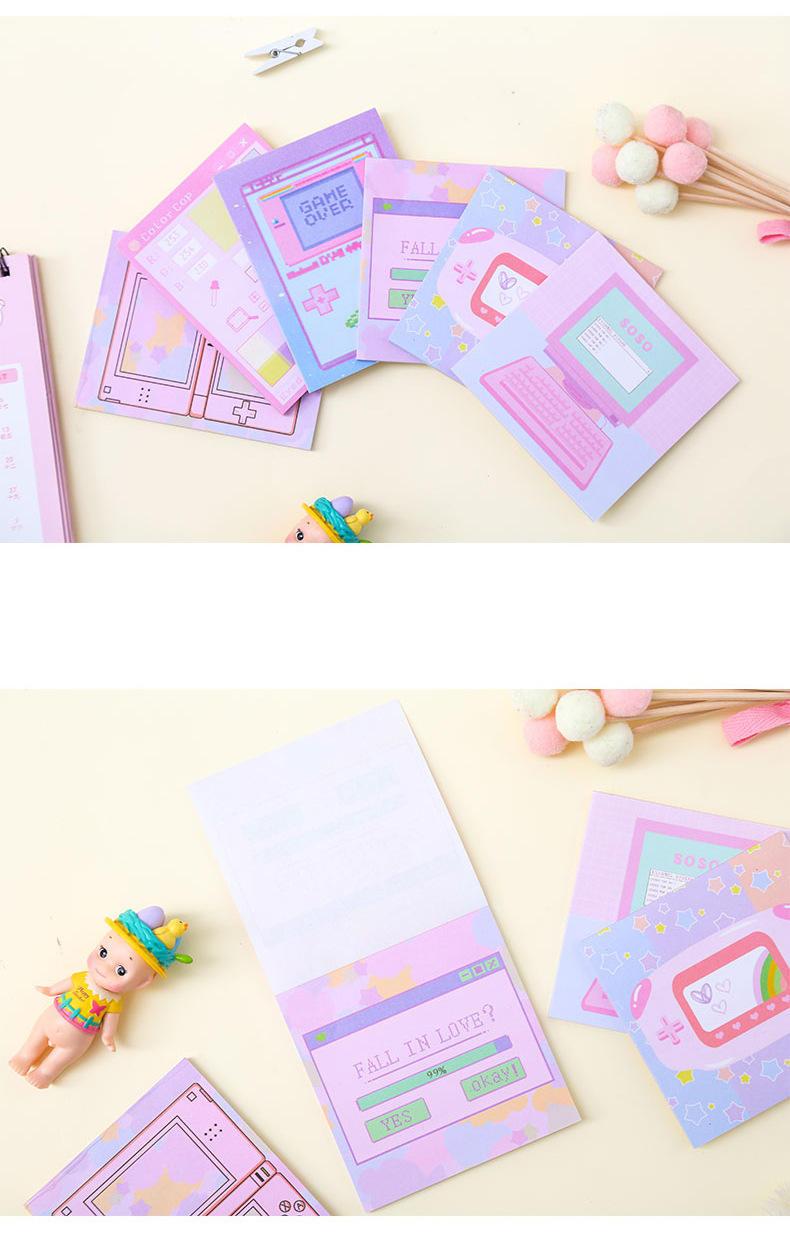 Computer Game Machine Style Planner Sticky Note Memo Pad Computer Game Machine Style Planner Sticky Note Memo Pad