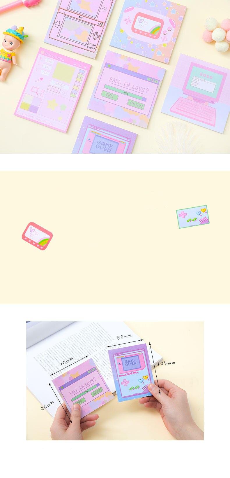 Computer Game Machine Style Planner Sticky Note Memo Pad Computer Game Machine Style Planner Sticky Note Memo Pad