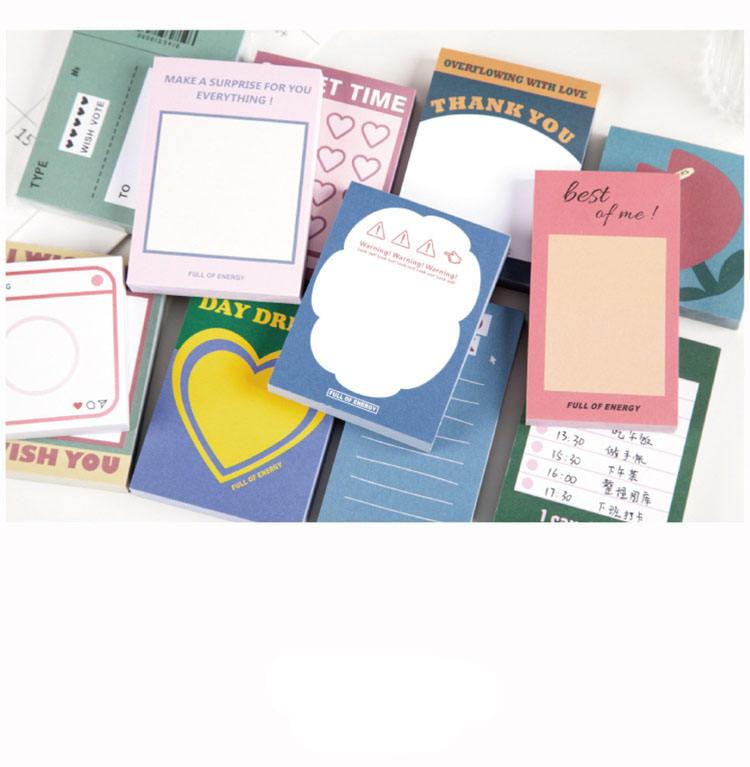 Kawaii Love Heart Sticky Note Memo Pad Kawaii Love Heart Sticky Note Memo Pad