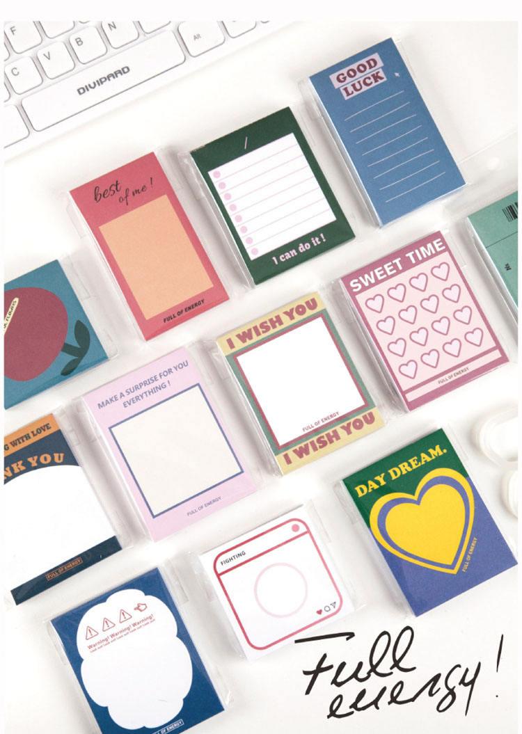 Kawaii Love Heart Sticky Note Memo Pad Kawaii Love Heart Sticky Note Memo Pad