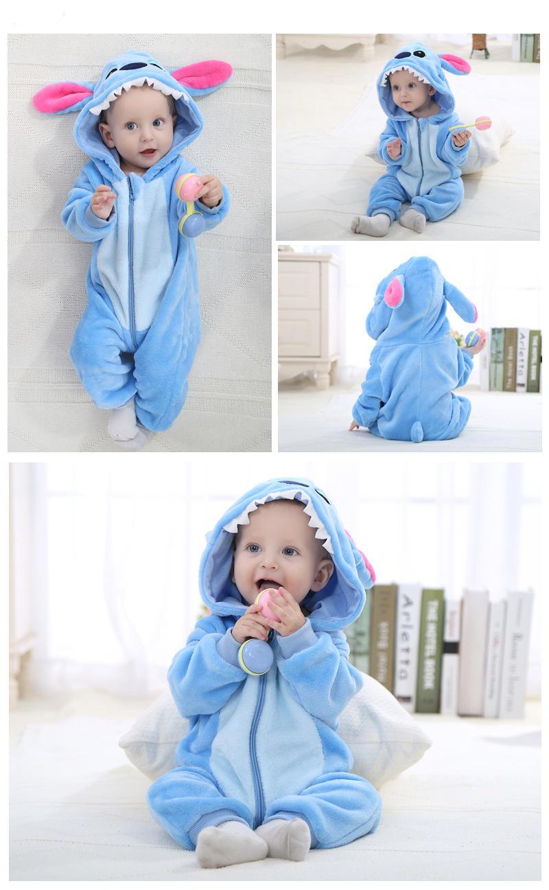 Baby Rompers Winter Kigurumi Lion Costume