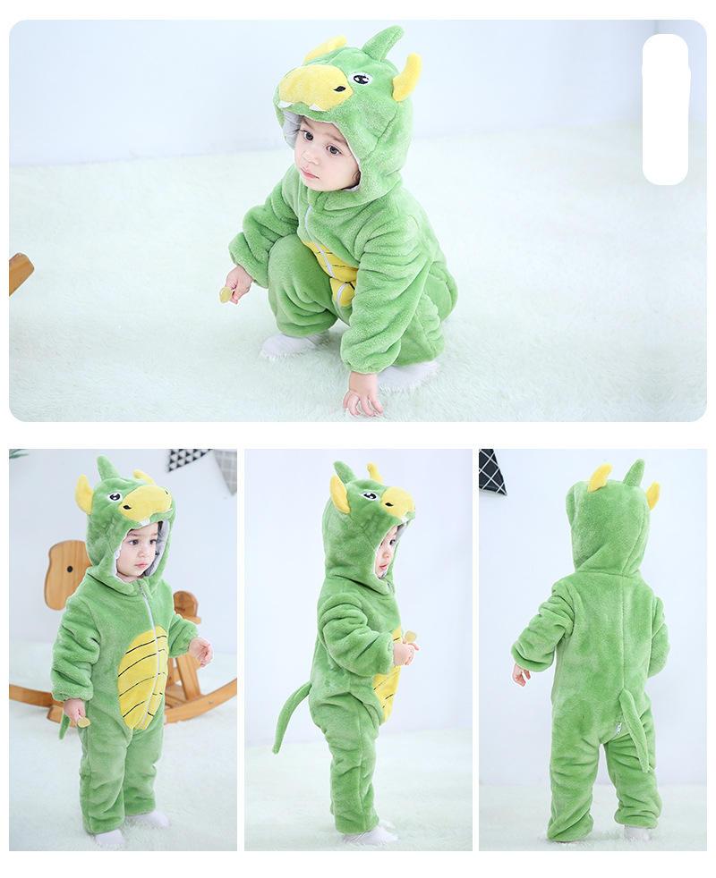 Baby Rompers Winter Kigurumi Lion Costume