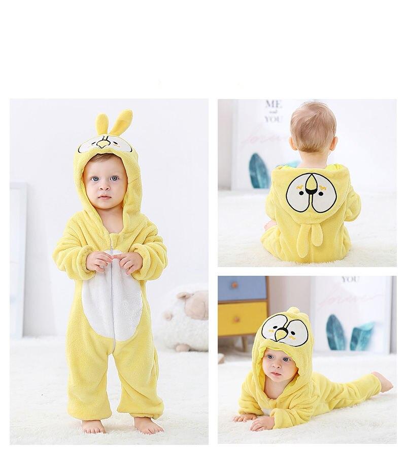Baby Rompers Winter Kigurumi Lion Costume