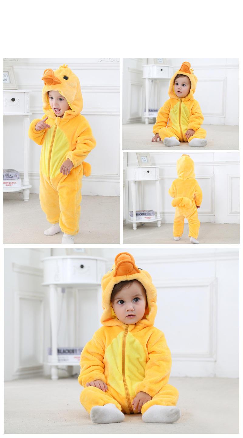 Baby Rompers Winter Kigurumi Lion Costume