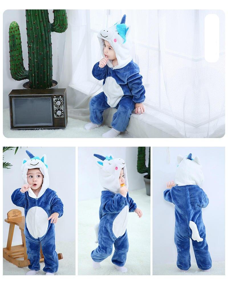 Baby Rompers Winter Kigurumi Lion Costume