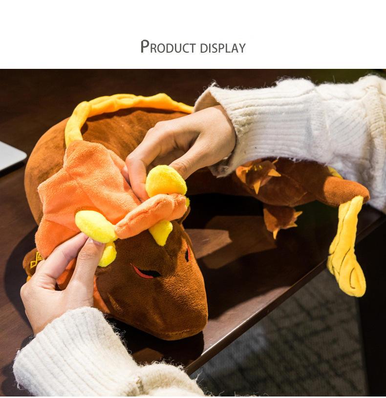Genshin Impact Pillow Doll  Dragon Ghost Cartoon