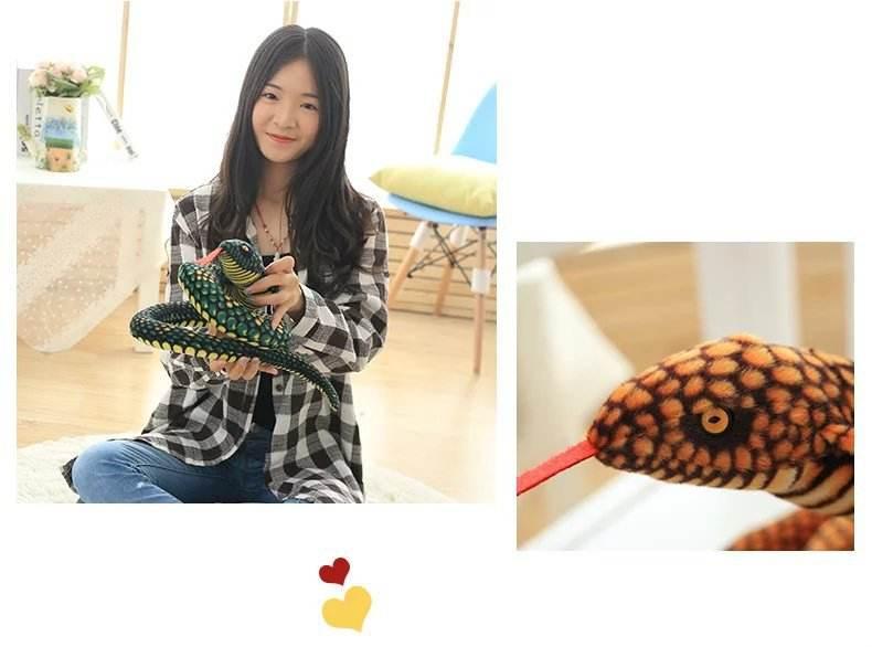 Simulation Cobra Boa Zodiac Snake Plush Doll