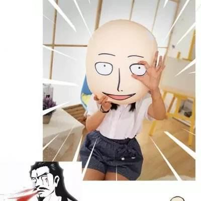 Anime The Strongest Bald Saitama Plush Pillow Doll