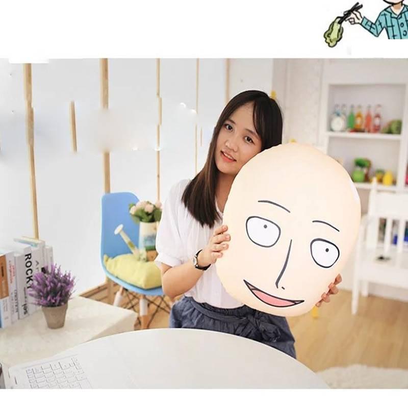 Anime The Strongest Bald Saitama Plush Pillow Doll