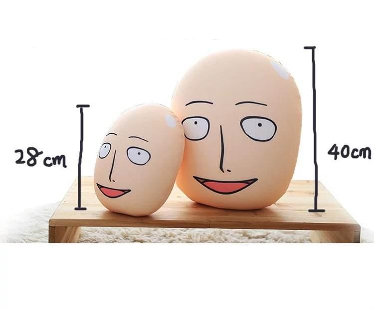 Anime The Strongest Bald Saitama Plush Pillow Doll