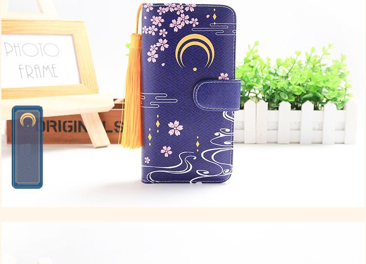 Anime Touken Ranbu Prints Long Zipper Purse