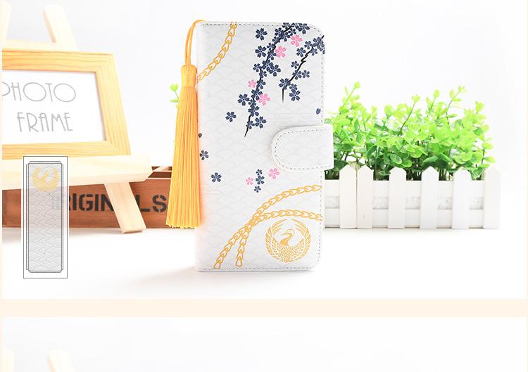 Anime Touken Ranbu Prints Long Zipper Purse