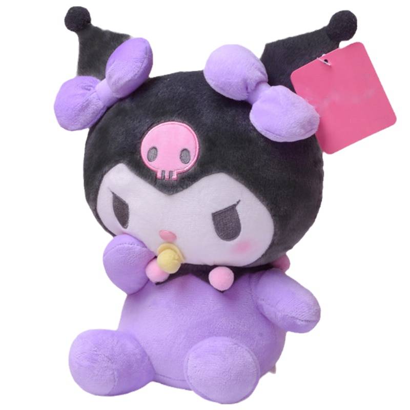 Kuromi Nipple Fluffy Rabbit Pillow Soft Stuffed Plush Animal Dolls