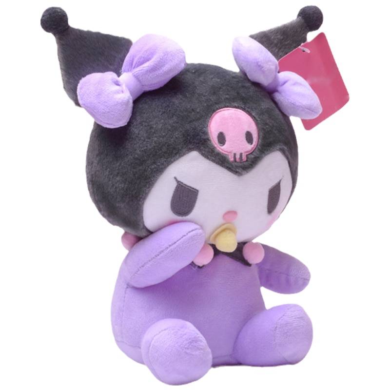 Kuromi Nipple Fluffy Rabbit Pillow Soft Stuffed Plush Animal Dolls