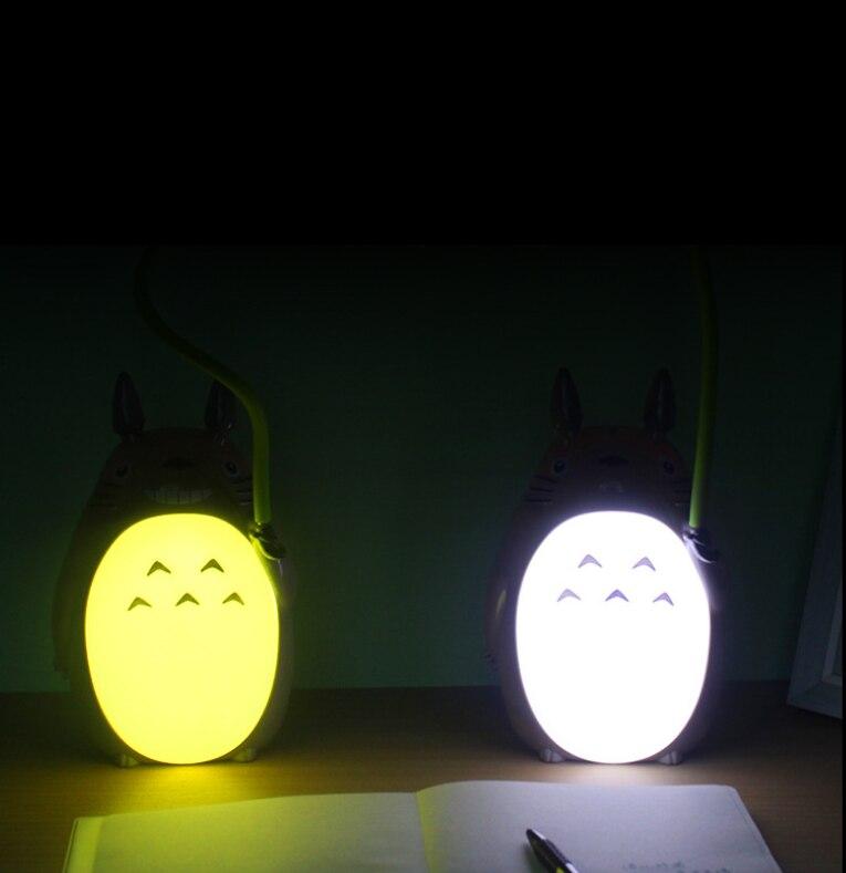 Cartoon Totoro USB Charging Foldable LED Night Light Table Lamp