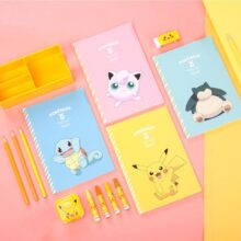 Deli pokemon Stitching Binding Notebook Paper cute pikachu Four Colors Cartoon Diary Notebook kawaii book School Office Supplies Deli pokemon Stitching Binding Notebook Paper cute pikachu Four Colors Cartoon Diary Notebook kawaii book School Office Supplies