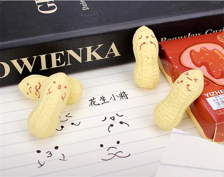 Kawaii Peanut Design Stationery Rubber Eraser For Kids