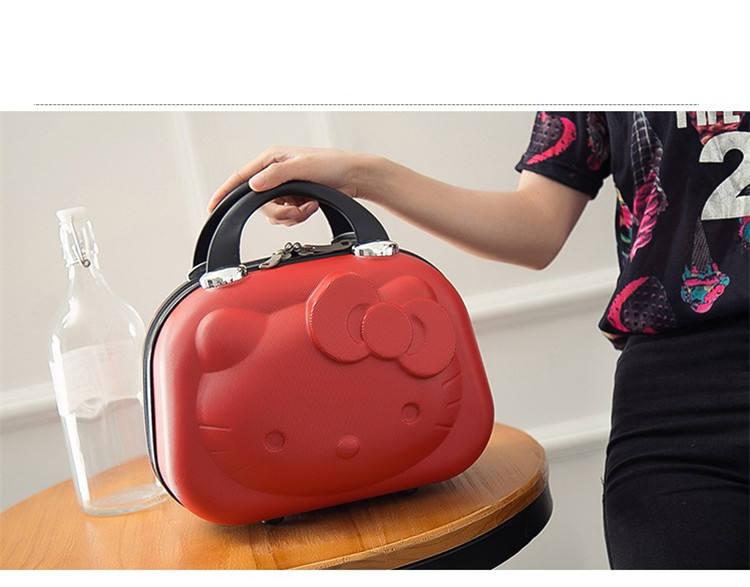Hello Kitty Cartoon ABS Casual Storage Trolley Suitcase Hello Kitty Cartoon ABS Casual Storage Trolley Suitcase
