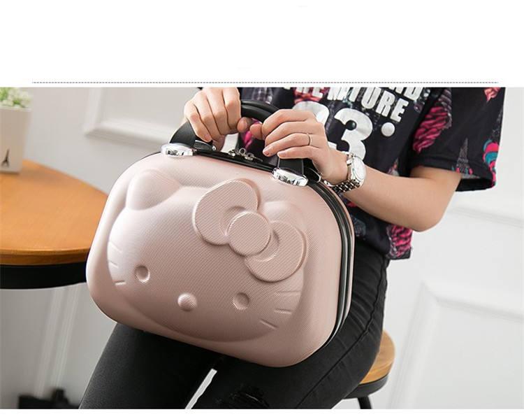 Hello Kitty Cartoon ABS Casual Storage Trolley Suitcase Hello Kitty Cartoon ABS Casual Storage Trolley Suitcase