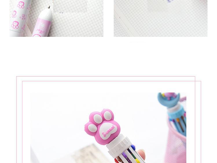 Kawaii Unicorn Multicolor Pink Star Multi Function Ballpoint Pen