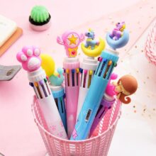 Multi Function 6 In 1 Colorful Ball Pen Kawaii Unicorn Multicolor Ballpoint Pen Pink Star Office School Cute Stationery Supplies Multi Function 6 In 1 Colorful Ball Pen Kawaii Unicorn Multicolor Ballpoint Pen Pink Star Office School Cute Stationery Supplies