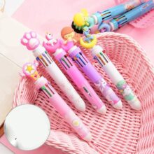Multi Function 6 In 1 Colorful Ball Pen Kawaii Unicorn Multicolor Ballpoint Pen Pink Star Office School Cute Stationery Supplies Multi Function 6 In 1 Colorful Ball Pen Kawaii Unicorn Multicolor Ballpoint Pen Pink Star Office School Cute Stationery Supplies