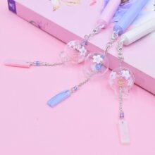 Gel Pen 0.5mm Pens Kawaii Wind Chimes Pendant Neutral Pens For School Girls Gift Writing Office Supplies Stationery Novelty Item Gel Pen 0.5mm Pens Kawaii Wind Chimes Pendant Neutral Pens For School Girls Gift Writing Office Supplies Stationery Novelty Item