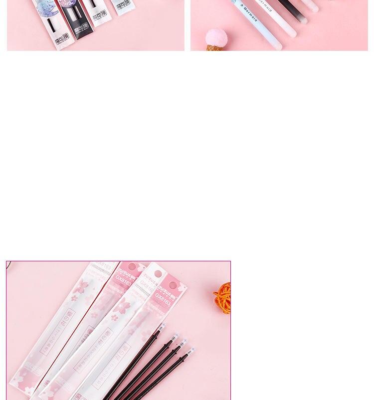 Kawaii Cat Mermaid Stationery Erasable Gel Pen